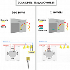 Умный выключатель с Алисой двухклавишный Wi-Fi 10A Орбита OT-HOS12