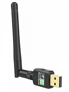 Wi-Fi + Bluetooth 5.0 адаптер для компьютера и ноутбука USB двухдиапазонный 5 Ггц и 2.4 Ггц 600 Мбит/с Орбита OT-PCB20