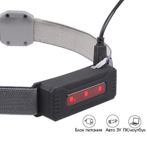 Патриот PT-FLG37 фонарь налобный лента (аккум)