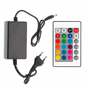 Светодиодная лента Неоновая 5м с адаптером питания IP65 Огонёк OG-LDL47 RGB