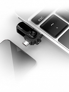 Орбита OT-SMA25 переходник OTG (штекер USB/TF - штекер microUSB)(УПАКОВКА 20ШТ)