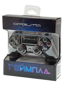 Геймпад беспроводной Bluetooth джойстик для PS4, ПК, Android Орбита OT-PCG12 Черный