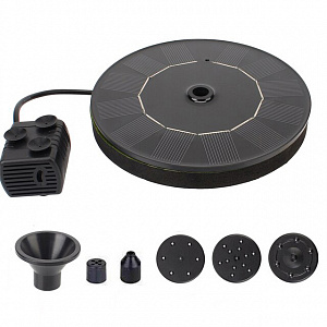 Фонтан садовый на солнечной батарее 18 см, 250м3/час Огонёк OG-HOG09