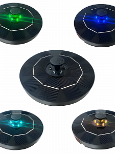 Фонтан садовый на солнечной батареее с подсветкой 16 см, Огонёк OG-HOG16