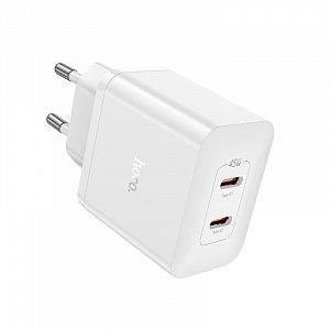 HOCO N35 Белый ЗУ с TYPE-C (PD45W, 3000mA)