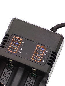 Зарядное устройство для аккумуляторов 18650 на 2 слота Орбита OT-APZ16