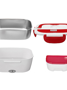 Ланч бокс для еды с подогревом в авто 12/220В Огонёк OG-HOG02 Красный