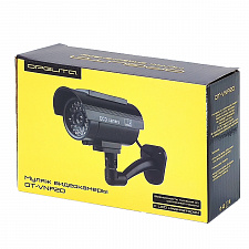 Муляж камеры видеонаблюдения с солнечной панелью со светодиодом Орбита OT-VNP20