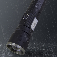 Патриот PT-FLR38 Черный фонарь ручной (1L, 18650.,ZOOM)