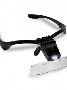 Лупа очки налобная увеличительная с подсветкой Орбита OT-INL59