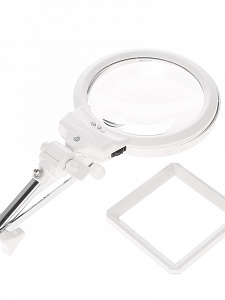 Лупа настольная с подсветкой на гибкой ноге Орбита INL53