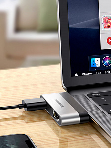 BOROFONE DH2 переходник (гнездо HDMI/USB - штекер Type-C)