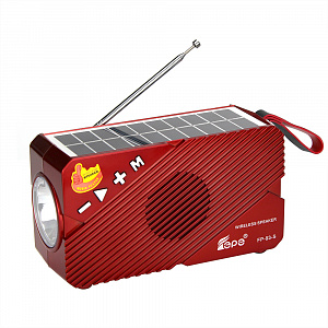 Fepe FP-93-S радиоприёмник аккумуляторный (USB,TF,Bluetooth, солнч. панель)