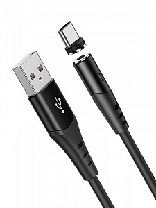 HOCO X60 Черный кабель магнитный USB 2A (TYPE-C) 1м