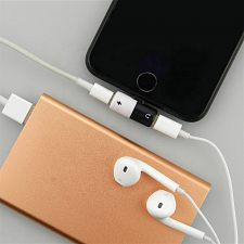 EZRA AD02  переходник (штекер Lightning - 2 гнезда Lightning)