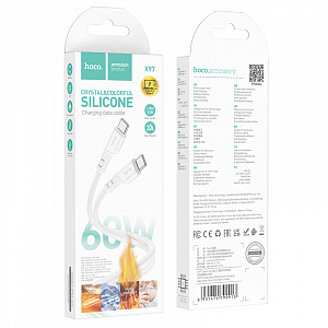 HOCO X97 Белый кабель PD60W (TYPE-C-TYPE-C) 1м