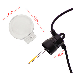 Гирлянда уличная светодиодная 10 лампочек 5м Огонёк OG-LDG24