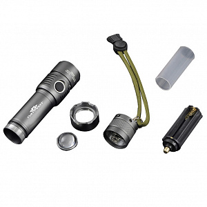 Патриот PT-FLR24 фонарь ручной (1L, 18650.,ZOOM)