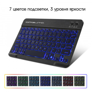 Клавиатура и мышь беспроводные Bluetooth комплект Орбита OT-PCM67 Чёрный