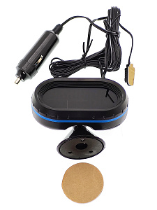 Часы автомобильные с подсветкой, вольтметром и термометром VST 7009V-5