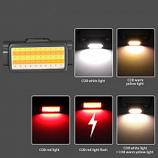 Фонарь налобный, фонарик аккумуляторный Следопыт PT-FLG48A