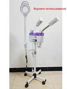 Лампа лупа с подсветкой напольная на колесиках для косметолога Орбита INL87