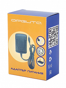 Блок питания 5В 2А универсальный адаптер сетевой со штекером 3.5х1.35 мм Орбита OT-APB33 Черный