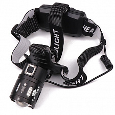 Патриот PT-FLG28 фонарь налобный (1L, 18650, ZOOM)