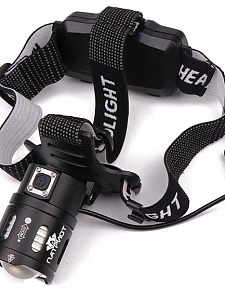 Патриот PT-FLG28 фонарь налобный (1L, 18650, ZOOM)