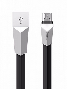 HOCO X4 Черный кабель USB 2.4A (microUSB) 1.2м