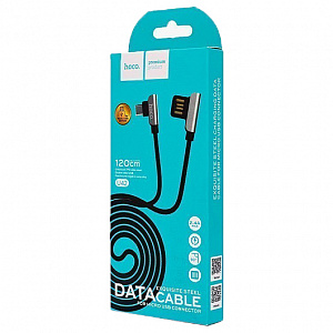 HOCO U42 Черный кабель USB 2.4A (microUSB) 1.2м