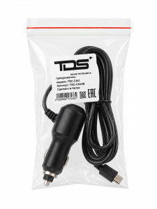 Зарядное устройство для видеорегистратора и навигатора miniUSB + 2*USB TDS TS-CAU61