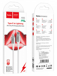 HOCO X66 Белый кабель PD20W (iOS Lighting-TYPE-C) 1м