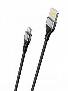 BOROFONE BU11 Черный кабель USB 2.4A (iOS Lighting) 1.2м