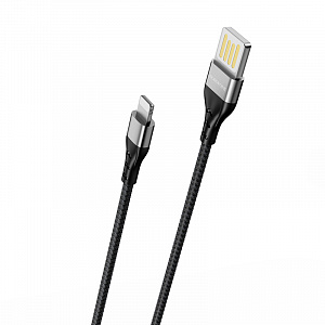 BOROFONE BU11 Черный кабель USB 2.4A (iOS Lighting) 1.2м