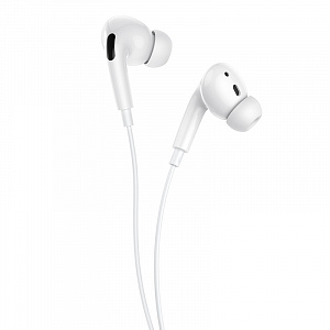 Наушники проводные для Iphone Lightning гарнитура с микрофоном Орбита OT-ERG53 Белые
