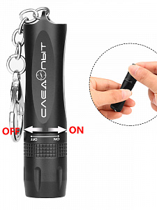 Следопыт ST-FLR05 ЧЕРНЫЙ фонарь ручной (1*R6)