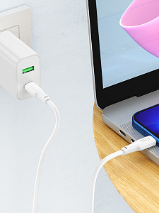 HOCO X93 Белый кабель PD20W (iOS Lighting-TYPE-C) 2м