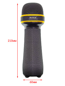 WSTER WS-898 Черный микрофон беспроводной (Bluetooth, динамики, USB)
