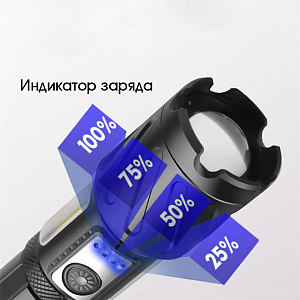 Патриот PT-FLR29 фонарь ручной (3L, 26650.,ZOOM)