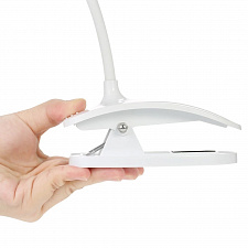 Лупа настольная с подсветкой на гибкой ноге с прищепкой 2 в 1 Орбита OT-INL51