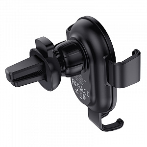 HOCO CW25 Черный Держатель для смартфонов + беспроводное ЗУ 10W (в воздуховод)