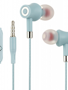 JIAYU JY-376 Голубые наушники вакуум - гарнитура (3.5мм)