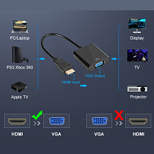 Переходник с HDMI на VGA конвертер Орбита OT-AVW23