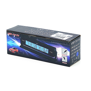 Часы автомобильные с подсветкой, вольтметром и термометром VST 7013V