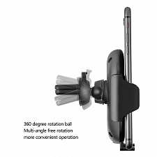 TDS TS-CAA04(C10) Держатель для смартфонов + беспроводное ЗУ 7.5W (в воздуховод)