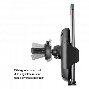 TDS TS-CAA04(C10) Держатель для смартфонов + беспроводное ЗУ 7.5W (в воздуховод)