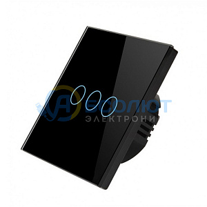 Умный выключатель беспроводной с Алисой трёхклавишный Wi-Fi 10A Орбита OT-HOS12