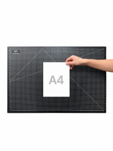 Коврик, мат для резки А1 (900х600 мм) двусторонний черный Орбита OT-OCC02