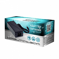 Блок питания 12В 5А универсальный адаптер сетевой со штекером 5.5х2.5 мм Орбита OT-APB37 Черный